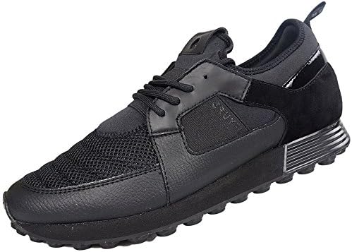 Cruyff Classics Traxx Lace up Mesh Black Runner Trainer