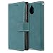 Produktbild Motorola Moto G6 Hülle, Chreey Matt Leder Tasche Retro Handyhülle Magnet Flip Case mit Kartenfach Geldbörse Schutzhülle Etui [Blau]