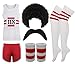 Produktbild Damen 118 118 Fancy Kleid Kostüm-Set Marathon Retro Herren Weste Shorts Tash Socken Perücke Gr. Herren M , 118 118
