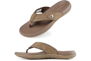 TIESTRA Men's Sport Flip Flops Beach Athletic Cushioned Summer Outdoor Comfort Thong Sandals UK7-13