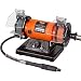 Produktbild Doppelschleifer Bort BDM-110-FS Schleifscheiben Ø x Dicke x Bohrung 75 x 20 x 10 mm, 120 Watt, 9900 UpM, Biegsame Welle