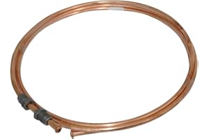 AERZETIX: Tubo per freno in rame Ø4.76mm con raccordi M10x1/M10x1 (200cm)