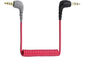 Icywink Cavo per Microfono di Ricambio da 3,5 mm per Rode VideoMic, TRS a TRRS Maschio a Maschio, Accessori di Ricambio Compatibili con Rode SC7, Wireless GO, Smartphone, Android
