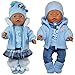 Produktbild Unbekannt Puppenkleidung 6-TLG Set für Puppe wie z.B. Baby Born bis 43 cm (ohne Puppe) (Set für Jungen)