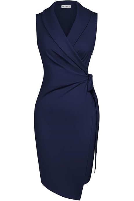 Vestito Schiena Scoperta GRACE KARIN Abito Donna Elegante A Manica