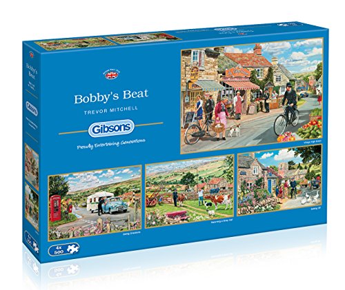 Gibsons Bobby's Beat Jigsaw Puzzles (4 x 500 Pieces)