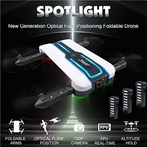 Drones for Adults Beginner,Diadia JJRC H61 Mini Foldable Pocket Drone New Generation FPV Quadcopter Selfie 720P Optical Flow with Real-time Image Transfer WIFI Camera - Easy to Use