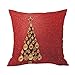 Produktbild TEBAISE Kissenbezüge Weihnachten Hirsch Bezug Home Decor Fall Sofa Taille Throw Leinen-Mischung Kissen Kissenbezug Zierkissen Hülle Karneval Fasching Fasnacht Festival
