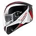 Produktbild Shark Skwal Spinax Led Integralhelm, Farbe schwarz-weiss-rot, Größe XL(61/62)