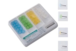 EASYTODENTA Dental Composite Finishing Polishing Disc, Stem Universal Kit (40pcs) (12MM)