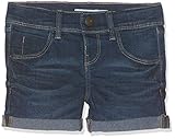 engelbert strauss kurze hose 128 Baumwoll-Mix Name IT NOS Mädchen NKFSALLI DNMTALINE 3154 NOOS Shorts, Blau (Dark Blue Denim), 128 (Herstellergröße: 128)