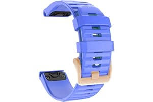 CZKE Dla Garmin Fenix. 6s 5s. Watchband 20mm Bransoletka dla Fenix 6S Pro 5s Plus Róża Złota Klamra Silikonowe Szybkie Wymienne Pasy na nadgarstek (Color : F, Size : 20mm)