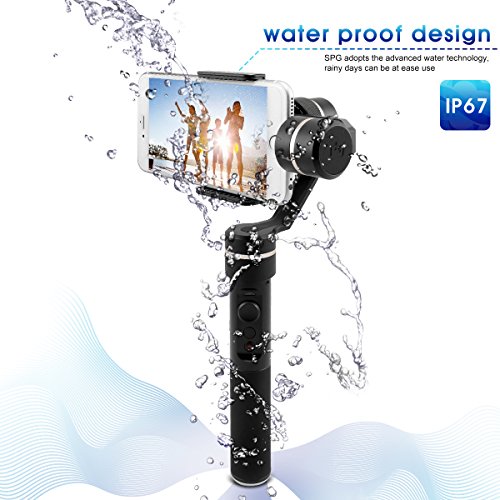 Feiyu SPG Stabilizzatore Gimbal a 3 Assi per Smartphone, iPhone, Action Cam, e Tutte le Videocamere di GoPro