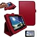 Price comparison product image TECHGEAR Tesco Hudl 7" Premium PU Leather Folio Case Cover with Stand + Complimentary Screen Protector & Screen Cleaning Cloth [RED]
