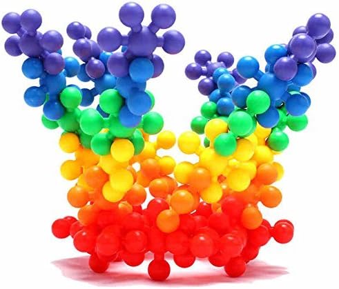 LONZOTH Plum blossom Building Blocks,Clip Connect 120 Piece Interlocking Plastic Building Set | Kids Safe Material! Kid Toys For Boys and Girls.