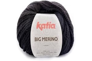 Lanas Katia Big Merino Ovillo de Color Negro Cod. 2