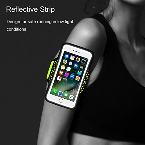 Haissky deporte running Brazalete Armband  a prueba de sudor brazalete para iPhone 7 6 6s 5 5s 5c Samsung Galaxy S5 S6 con ID tarjeta de Cr  dito Dinero Soporte  para 4 7 -5 2  tel  fono