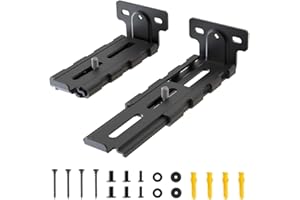 Agandax Universal Staffa Soundbar, Altri Altoparlanti Soundbar,Staffa Metallica,Supporto Fino a 15kg, Regolazione Estensione Braccio da 3.7"-6.7"