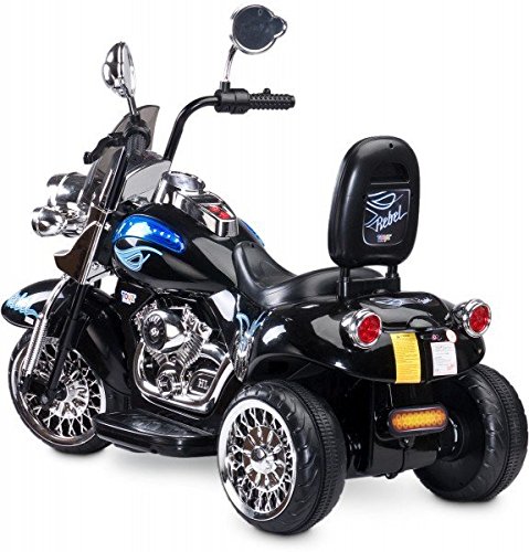 Toyz  - Caretero Rebel Elektro Kindermotorrad Kinderfahrzeug, schwarz