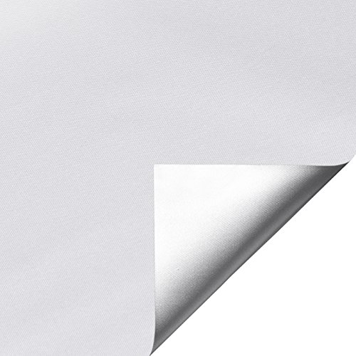 Verdunkelungsrollo weiss: 160×220 (Breite X Höhe) / Thermorollo Verdunklungsrollo Seitenzugrollo Rollo inkl. Montagezubehör / weitere Größen 80 / 100 / 120 / 140 / 160 x 160 oder 220 cm - 3