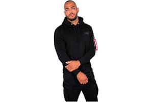 ALPHA INDUSTRIES Herren Back Print Hoody Foil Print Kapuzensweat für Herren Kapuzenpullover (1er Pack)