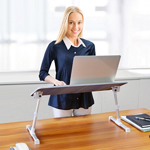 [2 Jahre Garantie] Avantree Laptoptisch Fürs Bett, Klappbare Bett Tisch Frühstück, Portabler Laptop Tablett, Notebook Ständer Verstellbarer Sofa Tisch – Große Größe - 5