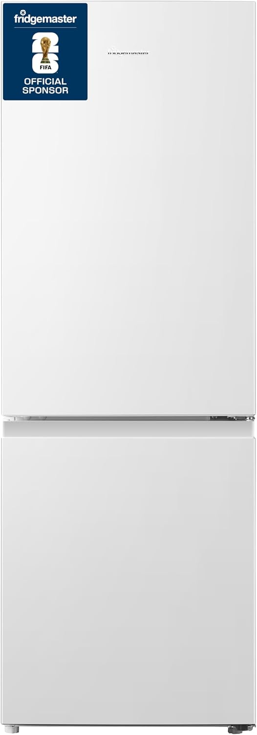 Fridgemaster MC50175A 50cm Freestanding 60/40 Fridge Freezer - 175-litre capacity with Crisper box - Reversible Door - 4 Star Freezer Rating - LED Lighting -Mechanical Control- White - Energy Class E