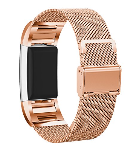 Fitbit Charge 2 Ersatz Armbänd, BeneStellar Ersatz Milanese Band für Fitbit Charge 2 - 3