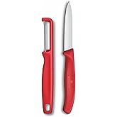 Victorinox 6.7111.21C1 Swiss Classic 2li Bı&ccedil;ak ve Soyacak Set, Kırmızı | Meyve ve sebze i&ccedil;in ideal, ekstra keskin paslanmaz &ccedil;