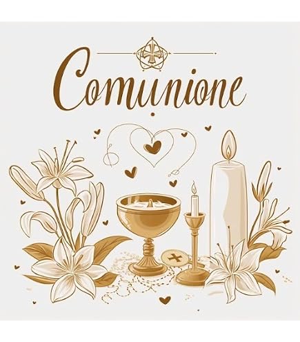 Decorazioni Torta Prima Comunione In Zucchero Senza Glutine – Ostia E Libro Con Calice E Uva, Multicolore