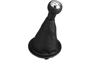 Huianpen Pomo de cambio de marchas de 5 velocidades, palanca de cambio, palanca, cubierta de bota para Citroen Berlingo III, ajuste para Peugeot Partner 2008-on