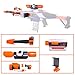 Produktbild BOROK Upgrade Zubehör Kit: Zielfernrohr + Taschenlampe + Handy Halterung + Guide Rail Adapter + Vohrrohr Adapter für Nerf N-Strike Elite Rapidstrike CS-18