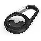 Belkin Apple AirTag Karabina ile G&uuml;venli Tutucu - Y&uuml;z&uuml; A&ccedil;ık ve Y&uuml;kseltilmiş Kenarları ile Dayanıklı &Ccedil;izilmeye Dayanıklı Kılıf