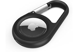 Belkin Anneau de protection avec mousqueton (protection pour AirTag, accessoire résistant aux rayures, noir) pour Téléphone cellulaire, Cas