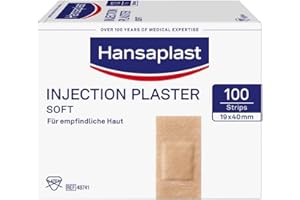BSN MEDICAL HANSAPLAST Soft plastry wtryskowe paski 19 x 40 mm 100 szt