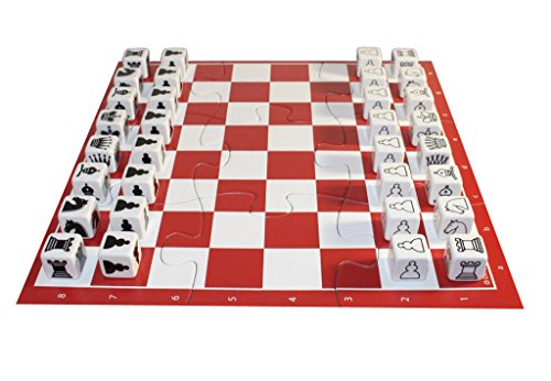 Junior Chess Set For Kids - Board Games For Kids 5 6 7 8 9 Year Olds and Up - With Parent Child Tutorial, red/white