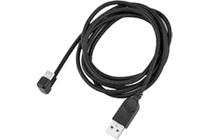 euroharry 1,5 m kabel do ładowania USB typu C, 180 stopni, w kształcie litery U, elastyczny kabel do szybkiego ładowania