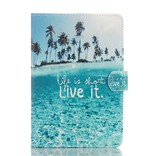 Hülle für Neues iPad Mini 4, TechCode Luxus Abbildung Serie Bookstyle Folio Hülle Tasche Ständer magnet PU Leder mit Smart Auto Sleep / Wake Funktion Schutzhülle für Apple iPad Mini 4(iPad Mini 4, A07) - 3