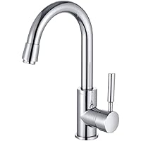 Umi. by Amazon - Wasserhahn für Küche und Bad 360° Drehbar Armatur Bad Messing H59 Chrom Küchenarmatur Einhebel…