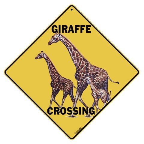 Preisvergleich Produktbild Sign: Giraffe by Atlas Screen Printing