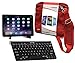 Produktbild Navitech Konverterpaket Inklusive drahtloser Bluetooth-Tastatur / Rot Tasche und tragbarem Standfuß kompatibel mit Apple iPad Air (2019) 10.5"