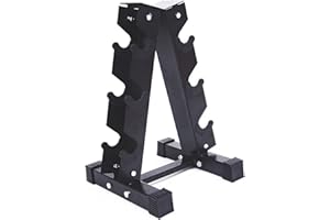 IMESHBEAN Hantelständer Hantelablage, Kurzhantelständer mit 3 Ebenen, Kurzhantel Rack bis 200kg Belastbarkeit, Stahl Hantelregal für Home Gym