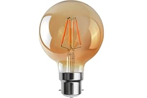 Ledsone vintage industriel ampoules à filament Cage d'écureuil de style LED antique B22–4W-globe G95-b22