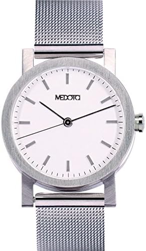MEDOTA Stainless Steel Waterproof Watch Minimalist Umbra Series Swiss Watch Quartz Womens Watch - No. 21301 (White)