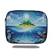 Produktbild Tablet Bag for Ipad air 2/3/4/mini 9.7 inch,Aquarium,Deserted Tropical Island with Palm Trees Various Exotic Sea Animals and Plants,Multicolor,Bag