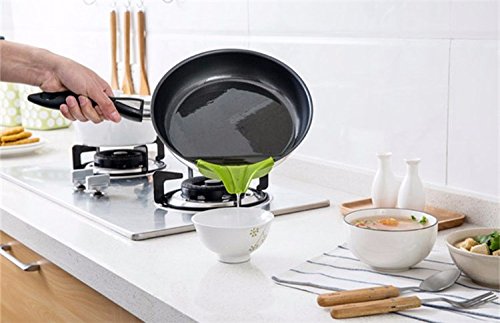 Topf-ausgießer APMAX Silikon Ausguss Ausgießen Essen Trichter Anti Leckage Clip Slip On Gießen Deflector Küche Werkzeuge Gadget für Töpfe Pfannen Schalen - 6