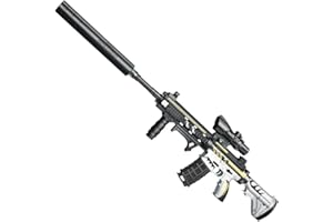 PUPPAL Electric Gel Ball Blaster M416, Automatic Splatter Ball Blaster with Goggles & 20000 Ammo, Soft Bullet Blaster Toy Gun for Outdoor Shooting Team Game for Adults and Kid (White)