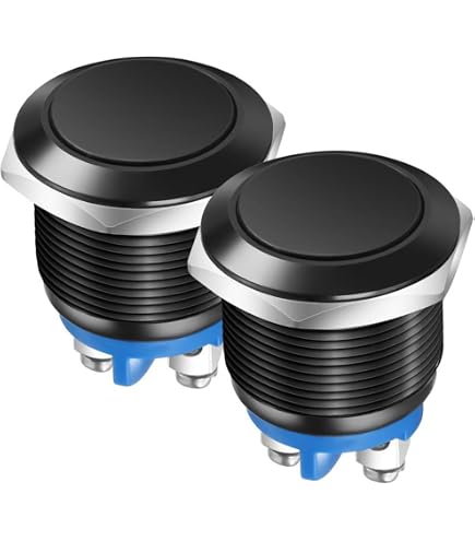 DS438-448 Drucktaster Micro Switch SPDT – 2 Stück, Rot & Grün, AC 230V 16A, Für Arcade & Mehr