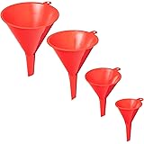 Nirox universal funnel 4-part set - Handy filling aid with eyelets for easy storage - Mini filling funnel for kitchen or work