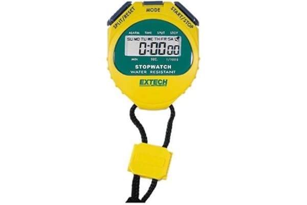 Extech 365510 Chronomètre/Horloge, Jaune